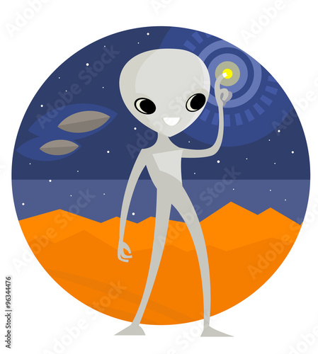 extraterrestre alien en marte