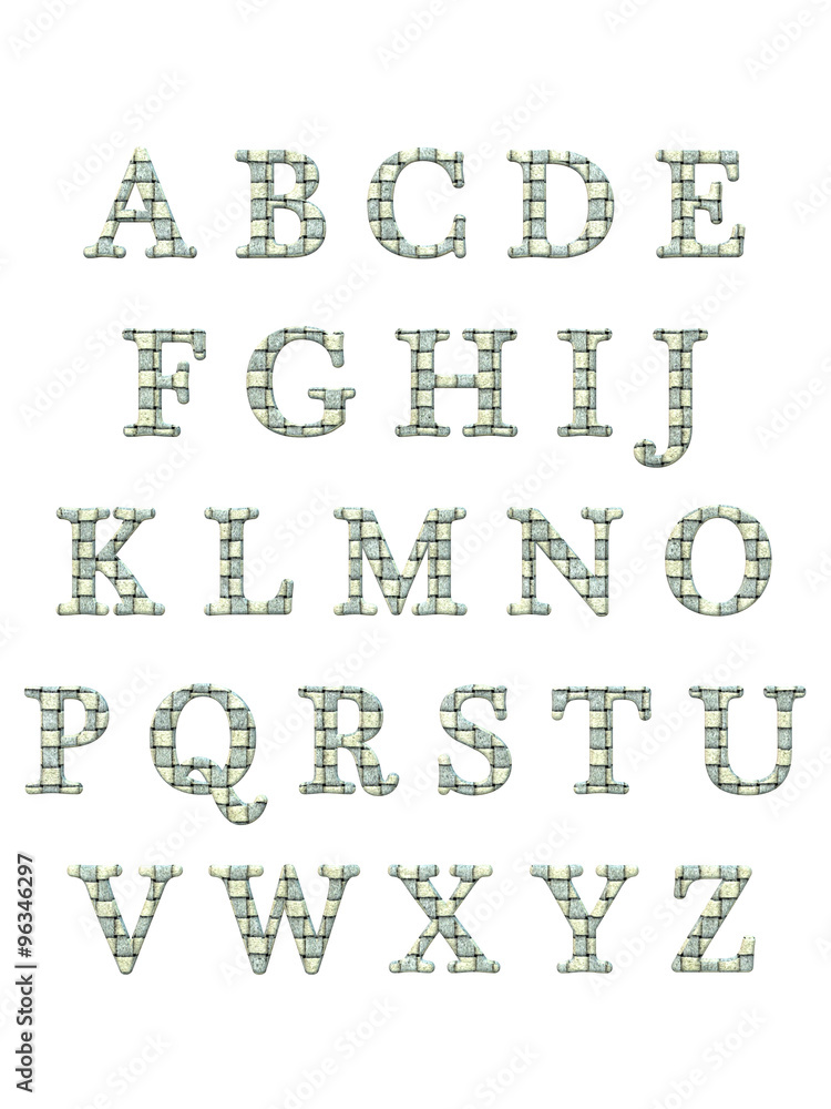 Alphabet letters 3D