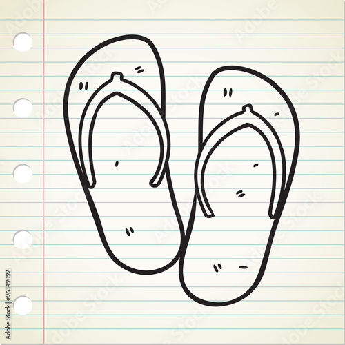 sandals doodle