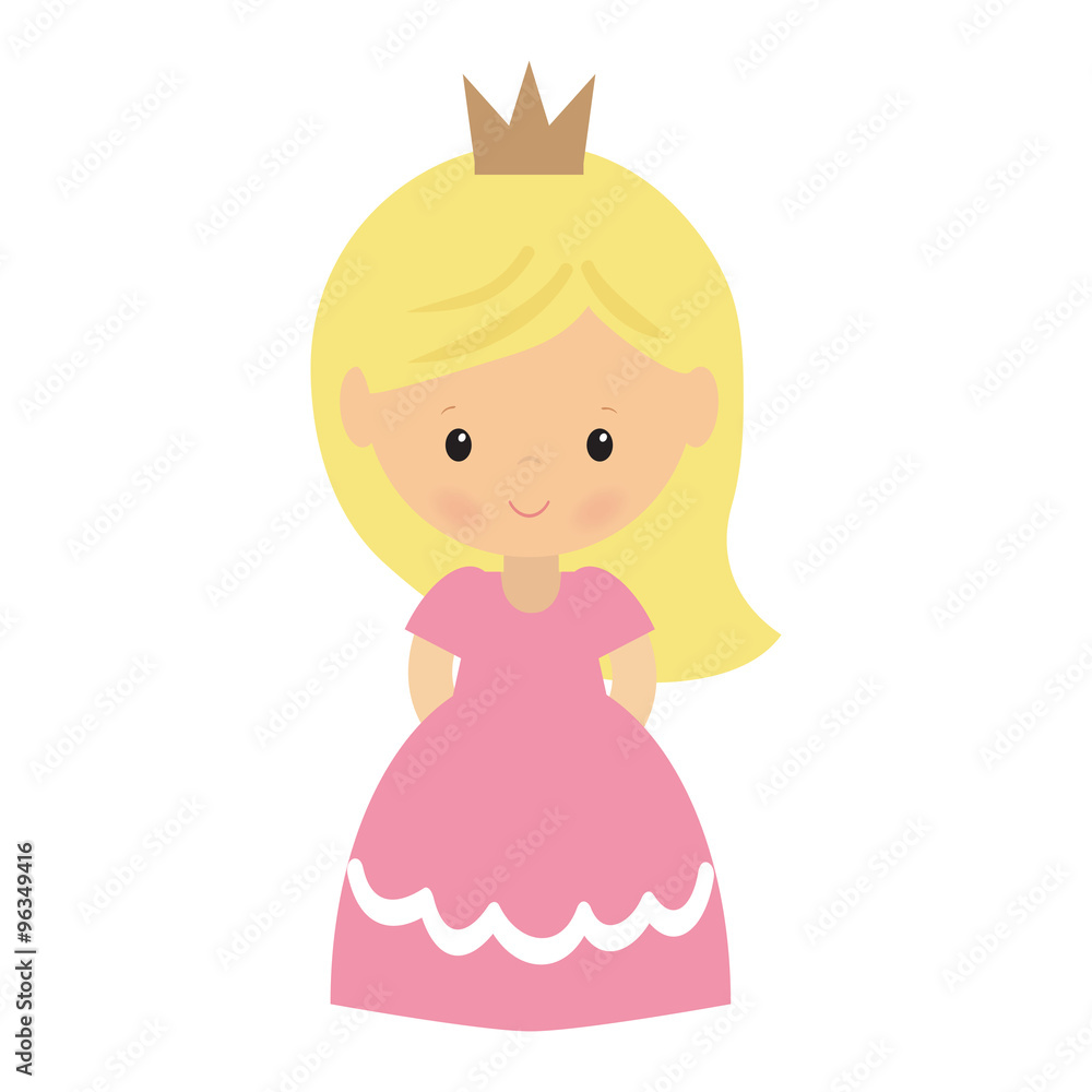 Cute princess vector illustration Cute princess vector illustration