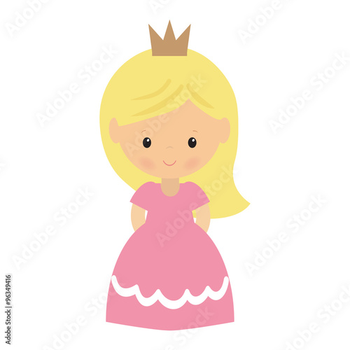 Cute princess vector illustration