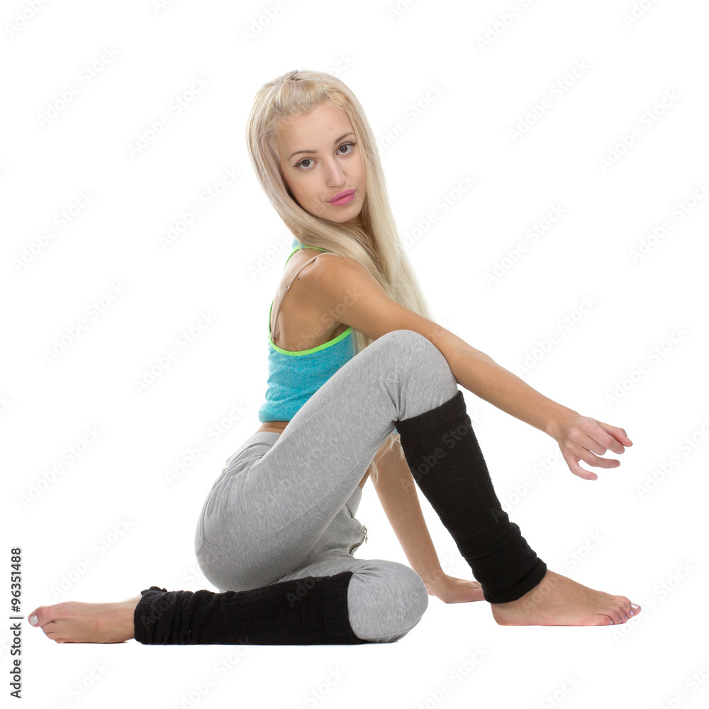 Yoga poses. Ardha Matsyendrasana variation Yoga poses. Ardha Matsyendrasana variation