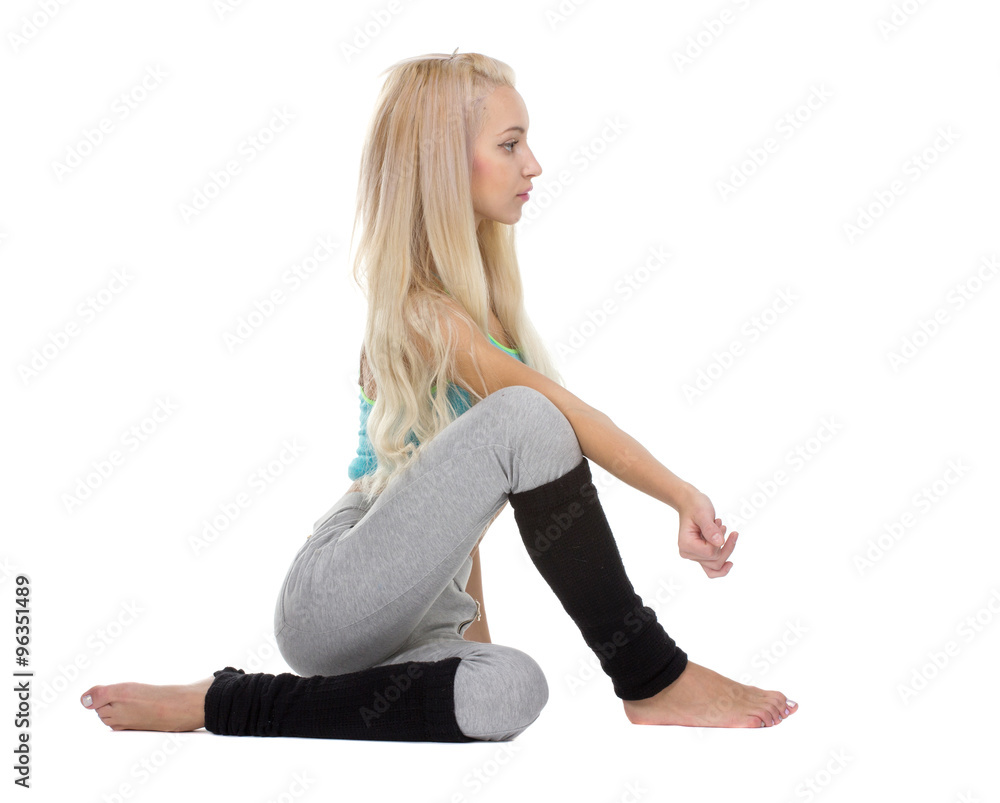 Balanced Woman In Ardha Matsyendrasana Yoga Pose Stock Photo - Download  Image Now - Active Lifestyle, Adult, Aerobics - iStock