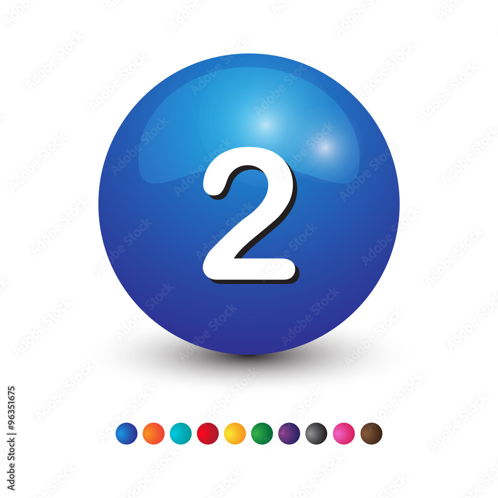 number 3d ball number 3d ball