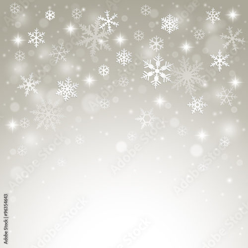 Wallpaper Mural Winter background with falling snowflakes Torontodigital.ca