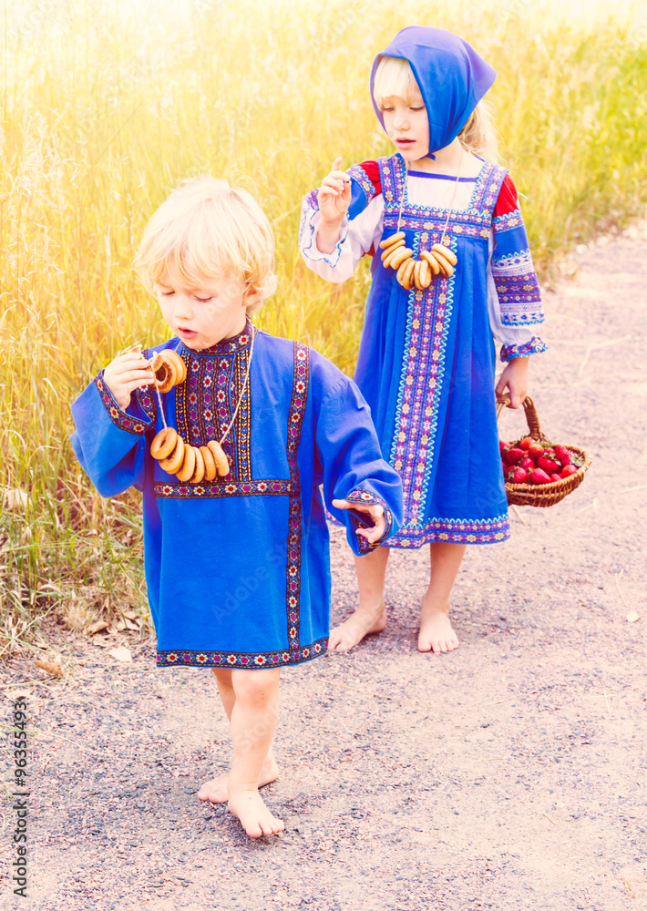Fototapeta Russian kids