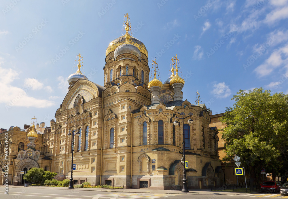 Church of the assumption metochion of the Kiev-Pechersk Lavra , Vasilievsky island, St. Petersburg, Russia