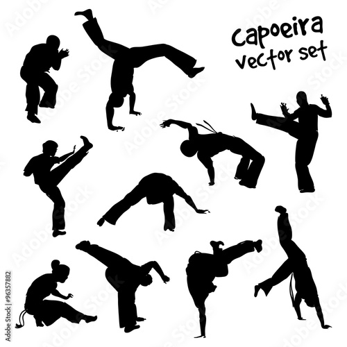 vector capoeira set