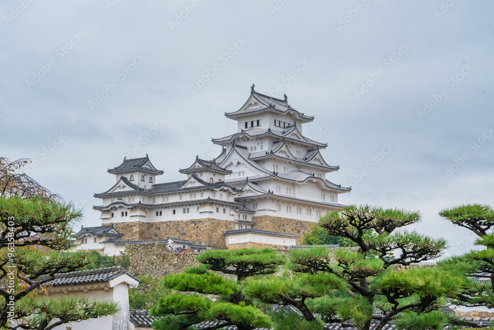 Himeji Castle in Japan, also called the white Heron castle - UNESCO world heritage site. Himeji Castle in Japan, also called the white Heron castle - UNESCO world heritage site.