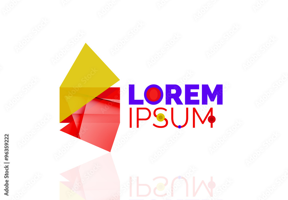 Logo, abstract geometric business icon Logo, abstract geometric business icon