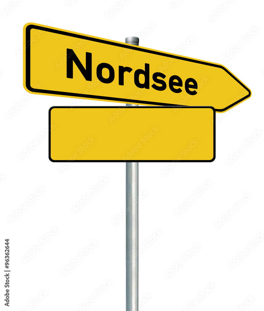 Nordsee 18 / Wegweiser Schild Nordsee 18 / Wegweiser Schild
