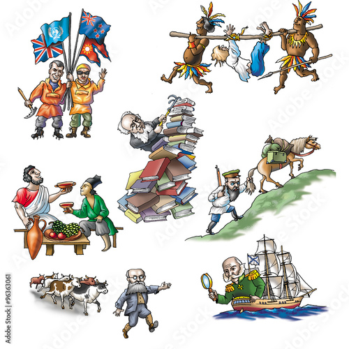 Fotografie The celebrated explorers in Asia_2