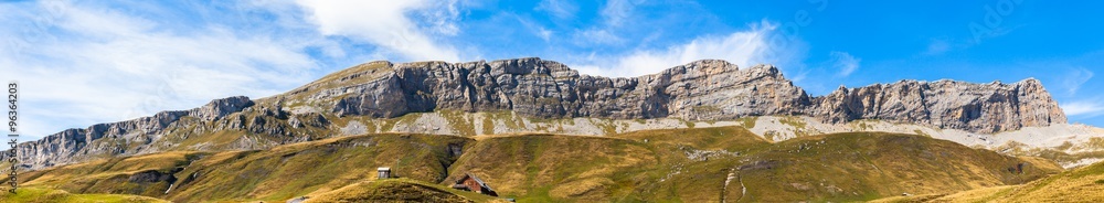 Panorama view of Tannalp near Tannensee