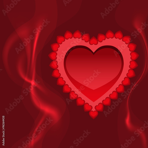 blazing heart fire and love
