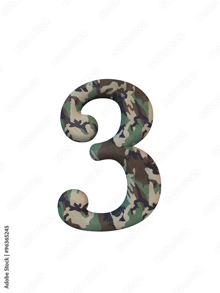 Naklejka premium Alphabet letters 3D