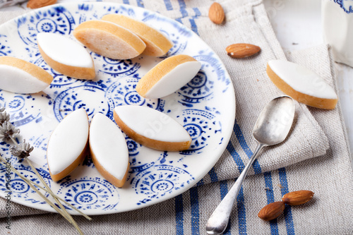 Calissons d'Aix-en-Provence. Traditional French Provence sweets.