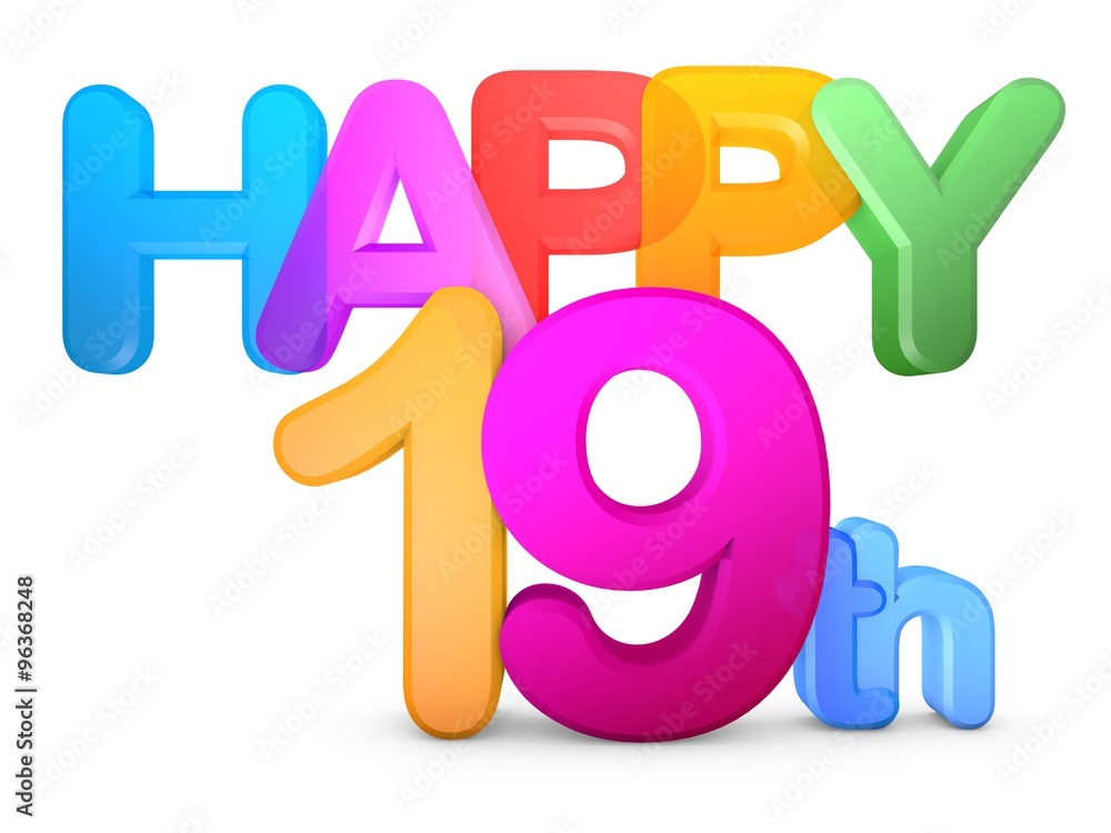 Happy 19th Title Happy 19th Title