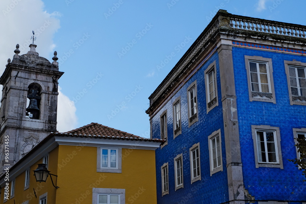 Maison bleue à Sintra, Portugal