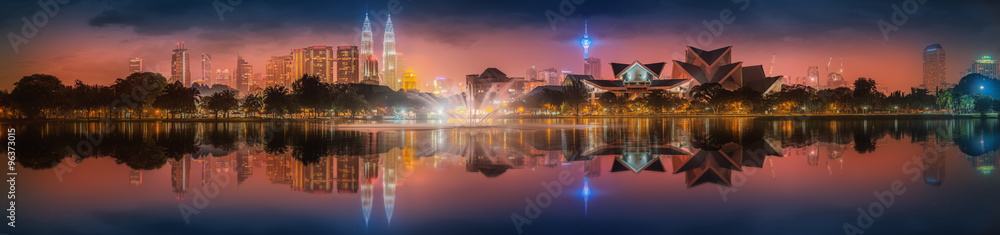 Beautiful cityscape of Kuala Lumpur skyline