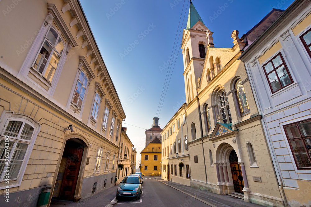 Historic Zagreb upper town street