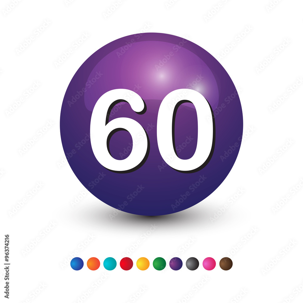 number 3d ball number 3d ball