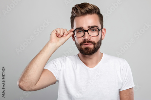 Stylish man in eyeglasses