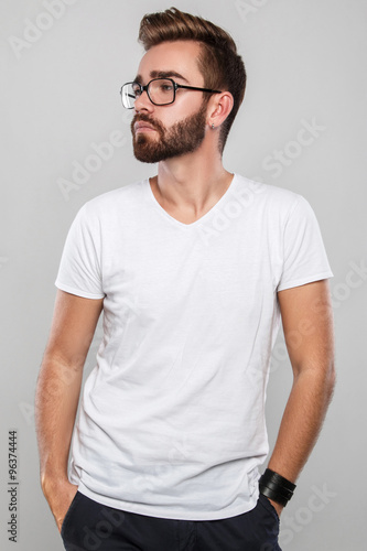 Stylish man in eyeglasses