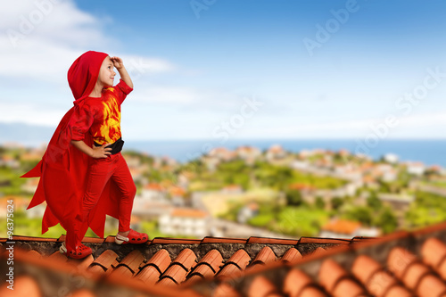 Superhero little girl 