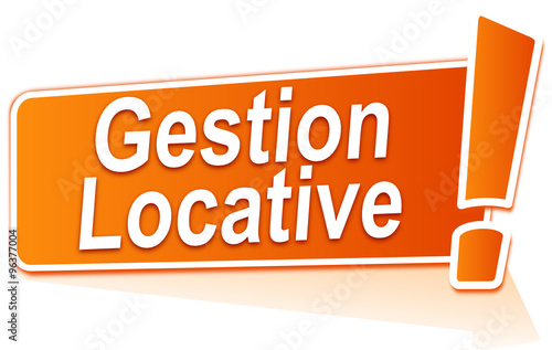 gestion locative sur étiquette orange