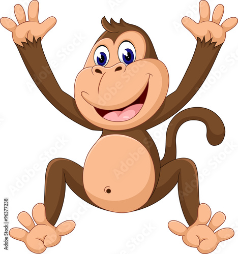 cute Cartoon monkey of illustration  