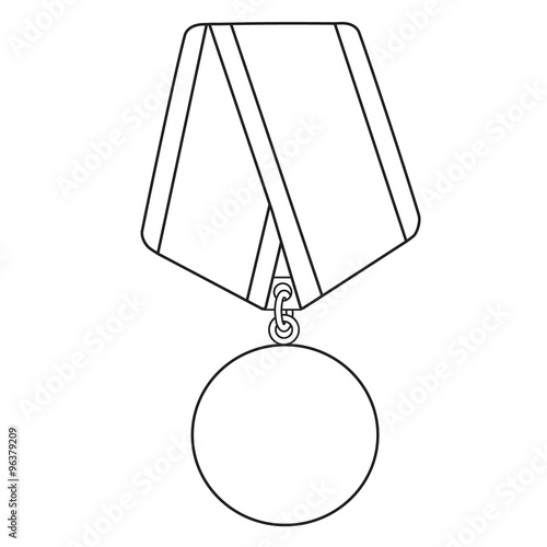 Medal outline drawing