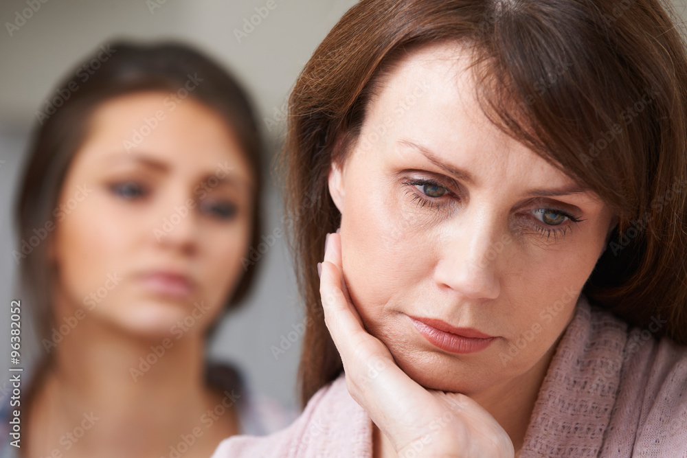 Depressed Mother With Teenage Daughter Depressed Mother With Teenage Daughter