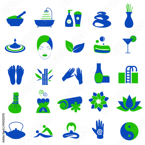 Accessories set for massage and spa