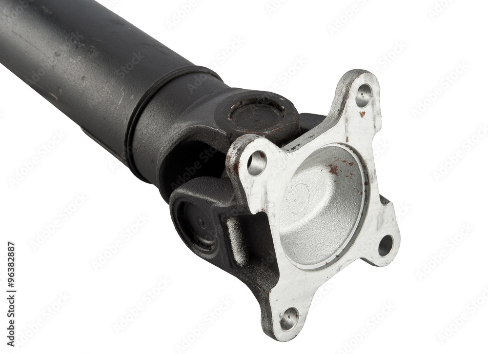 automobile cardan shaft isolated on white background automobile cardan shaft isolated on white background