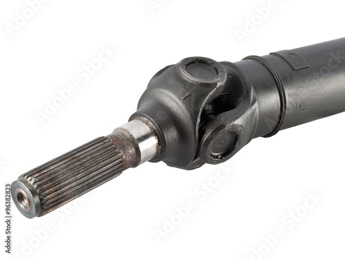 Fotografi Automobile cardan shaft isolated on white background