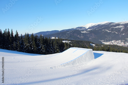 Obraz na plátně Snow park