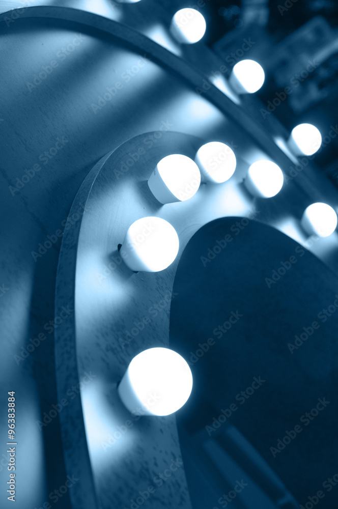 Fotografie Stage Lights, light show at the cabaret