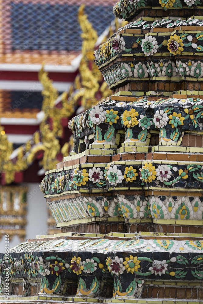 Beautiful Wat Pho temple in Bangkok Thailand Beautiful Wat Pho temple in Bangkok Thailand