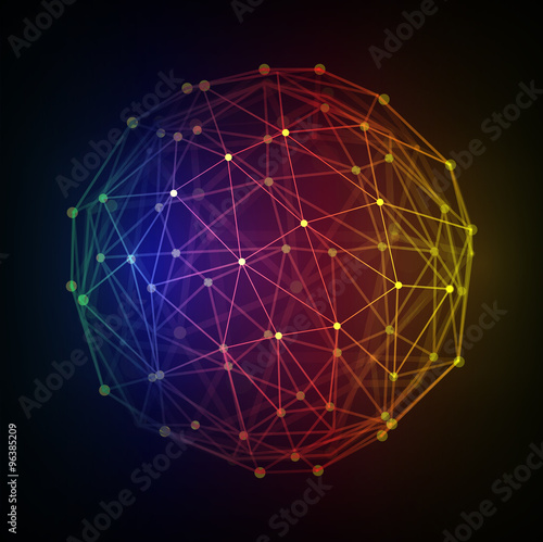 Polygonal 3d Vector Globe