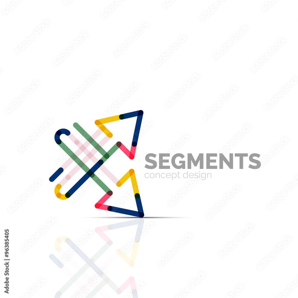 Arrow icon logo. Company branding element Arrow icon logo. Company branding element