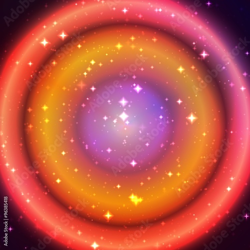 Concentration, colorful circle