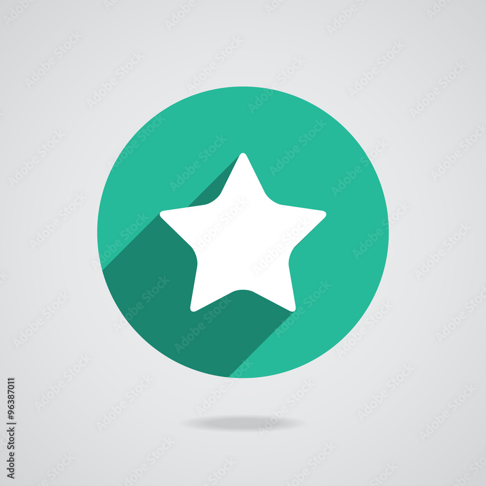 star icon long shadow flat design vector illustration star icon long shadow flat design vector illustration