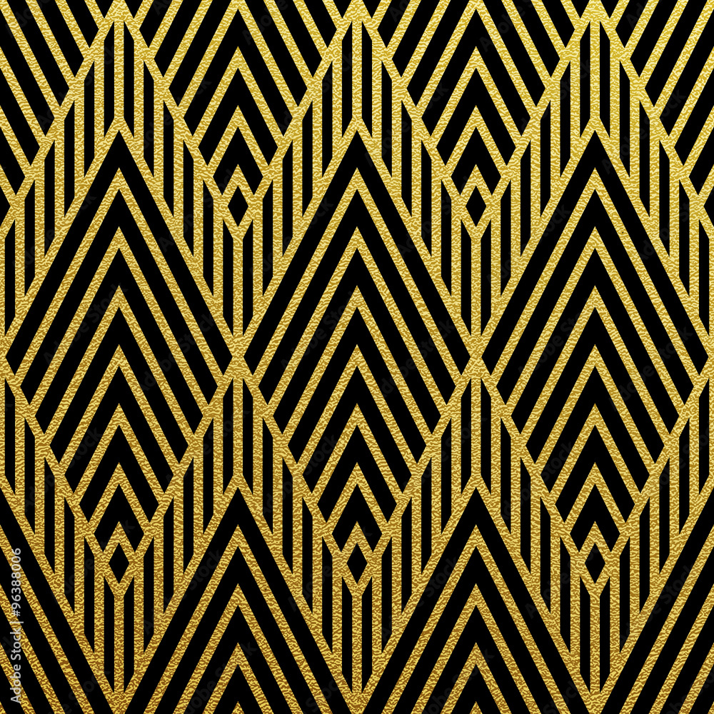 Vector geometric gold pattern