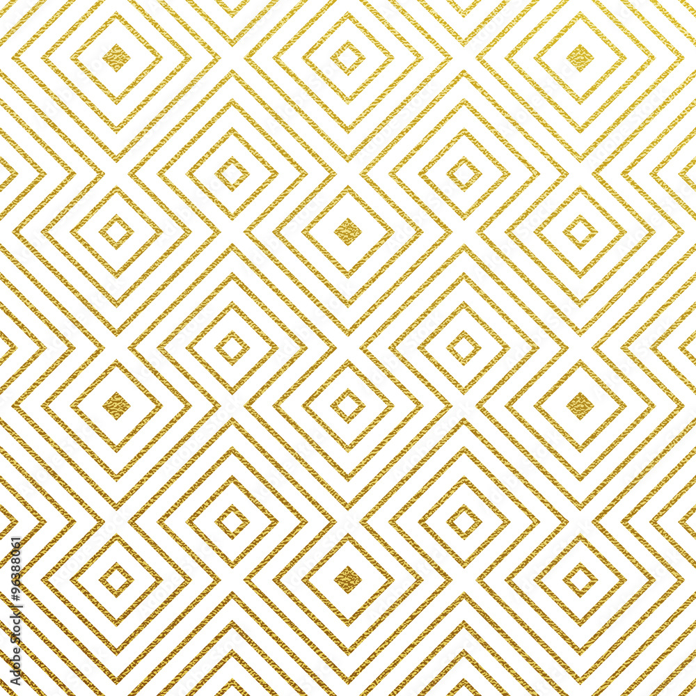 Vector geometric gold pattern