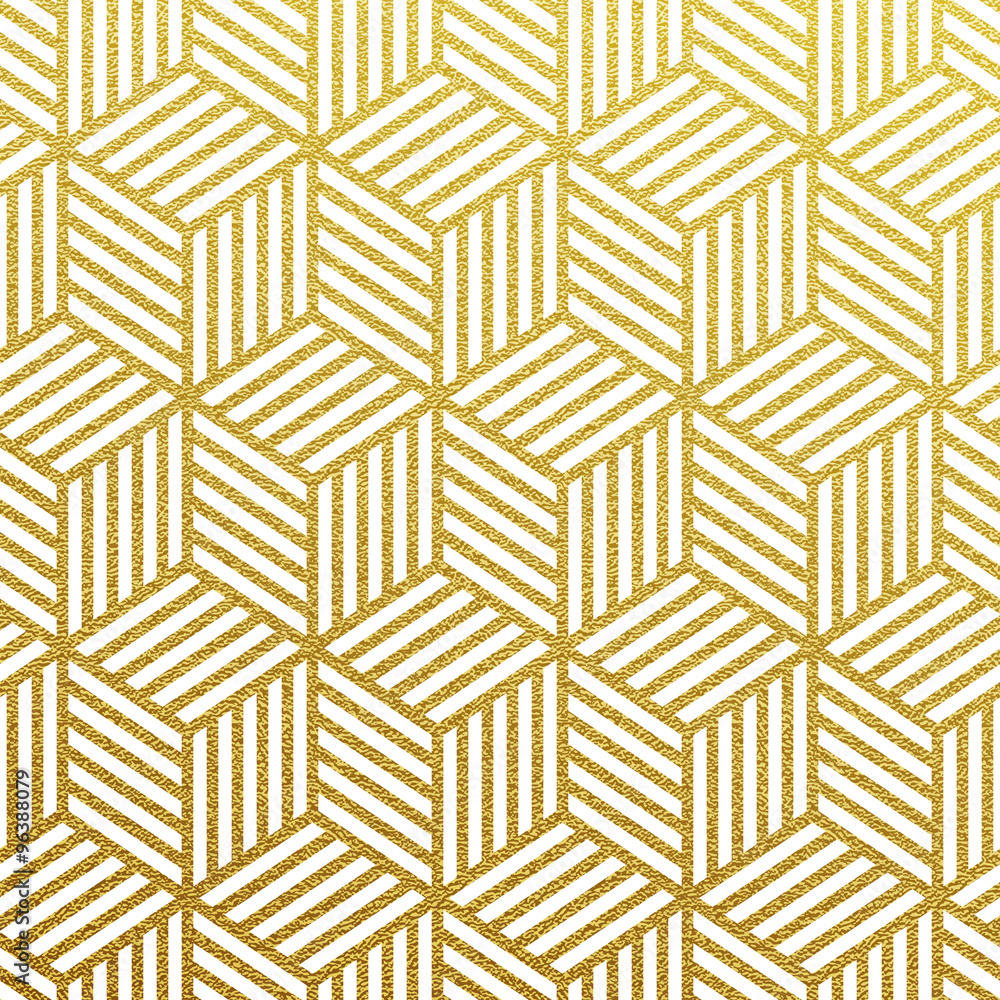 Vector geometric gold pattern