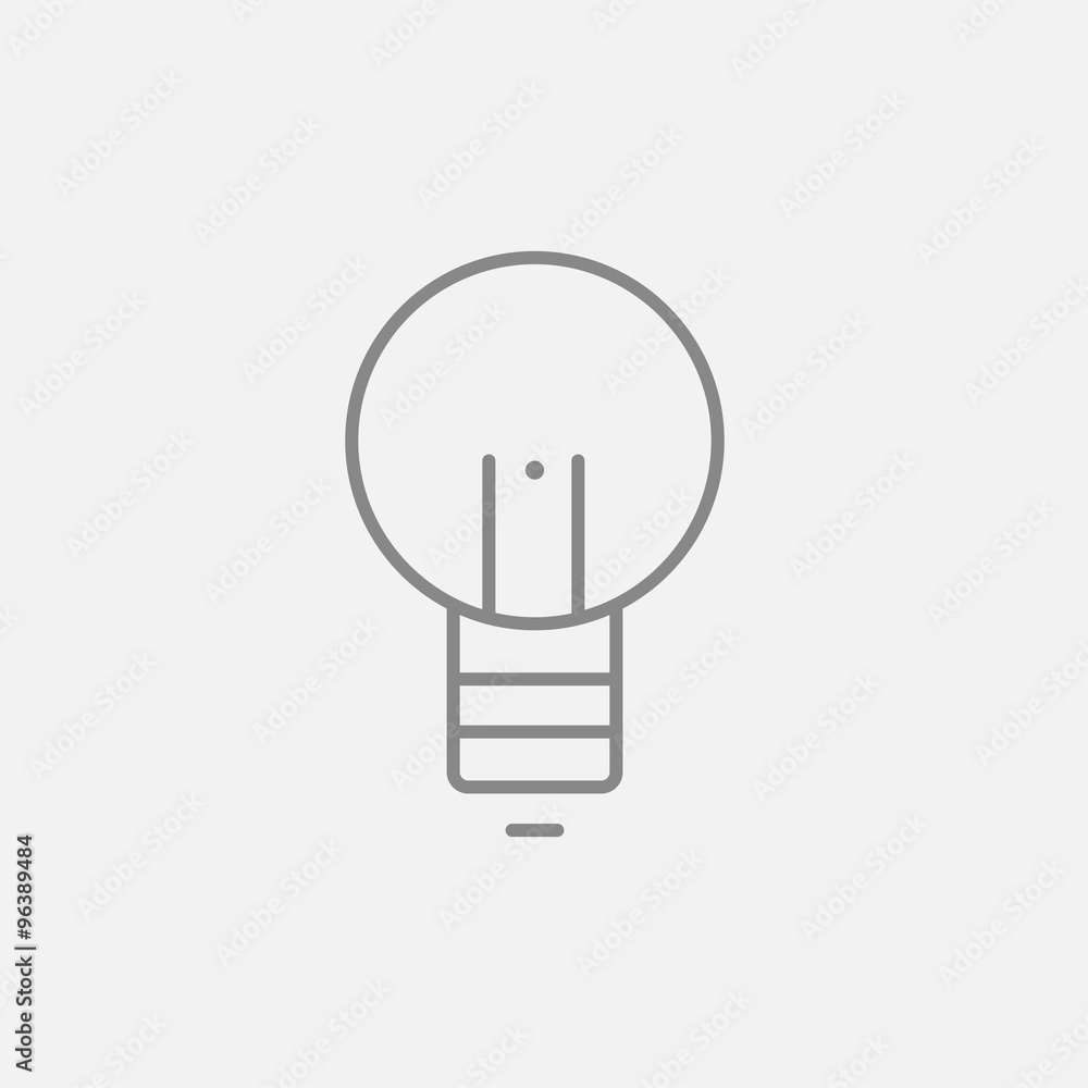 Lightbulb line icon.