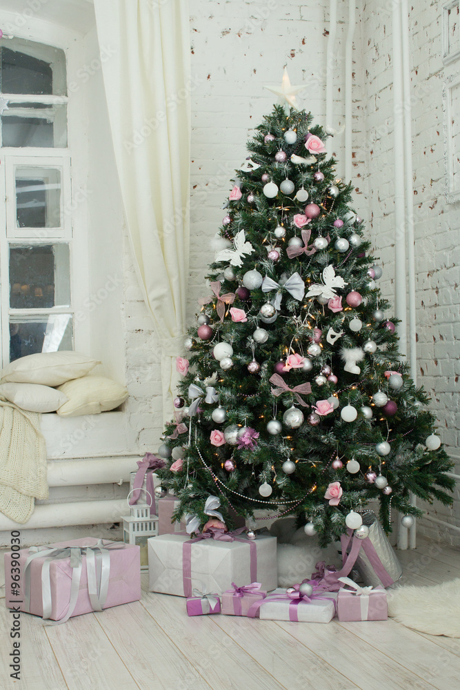 Christmas tree, texture, gifts, boxes Christmas tree, texture, gifts, boxes