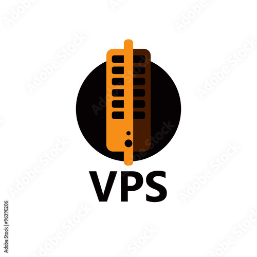 Vector technologic icon - VPS yellow