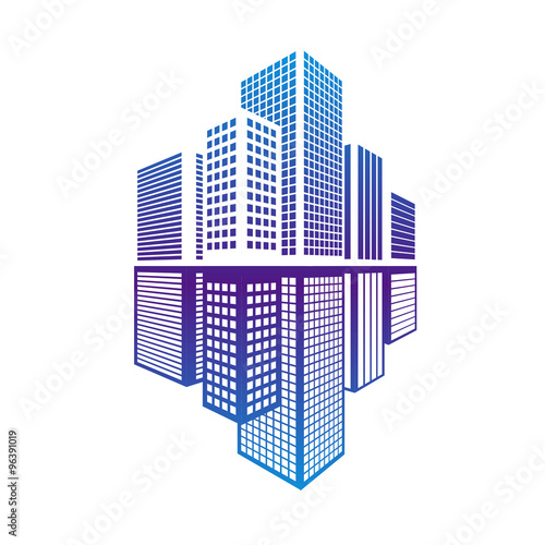 Building icon and office