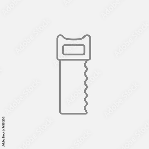 Saw line icon.